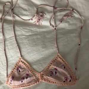 Acacia Andy island orchid bikini top size medium